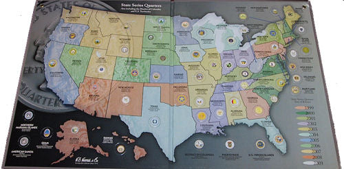 HE Harris State Quarter Map 2776T The Coin Supply Store