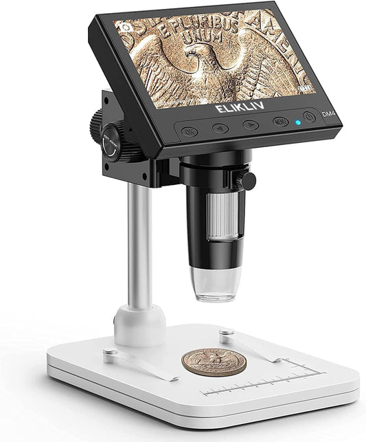 ELIKLIV LCD Digital Coin Microscope 1000x