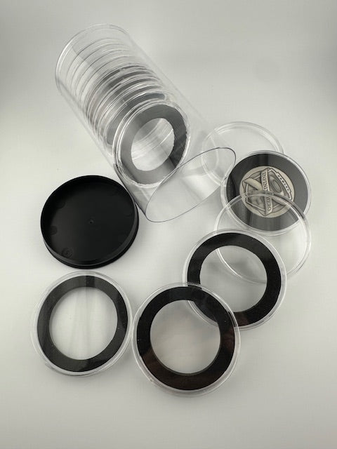 Coin Capsule Storage Tubes for Model "Y" Air-Tites #BLACK7806