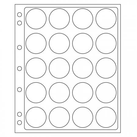 Lighthouse ENCAP 38/39 Coin Capsule Page for Model H - 343215